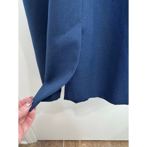 Vintage 1960 IGLWU made dress -Blue and White Polka Dot - Picture 10 of 15